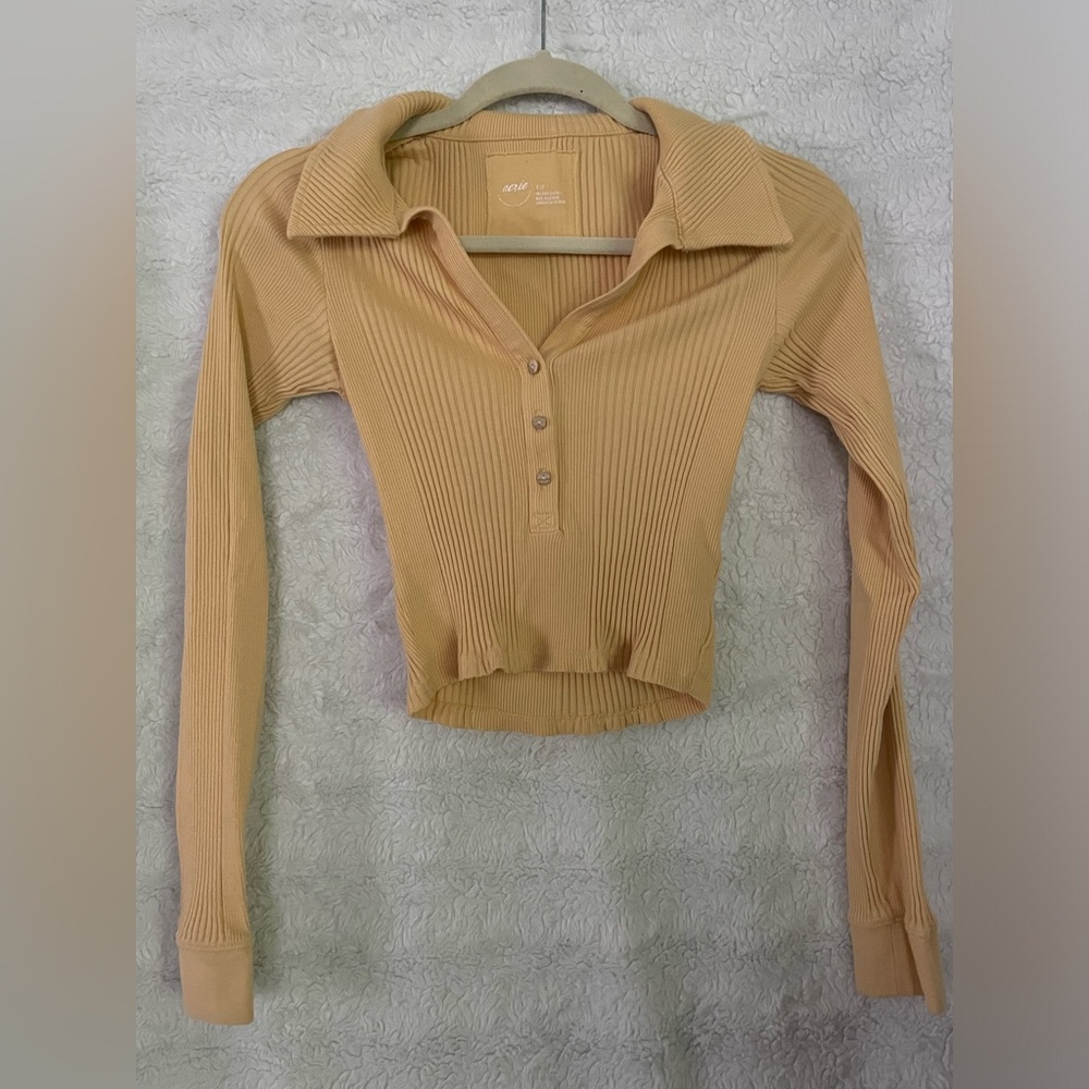 aerie Crop Sweater Top